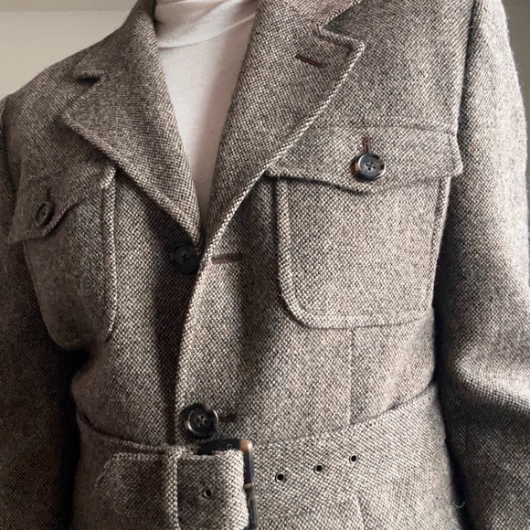 Ralph Lauren Wool Belted Military Blazer - Picture 2 of 9